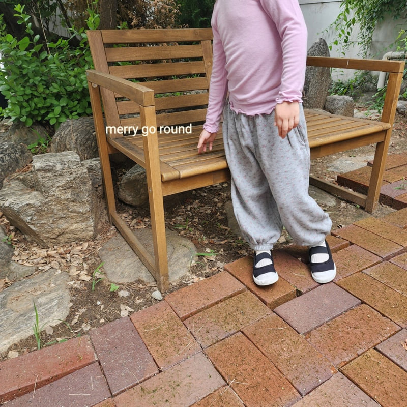 Merry Go Round - Korean Children Fashion - #minifashionista - Floral Jogger Pants - 4