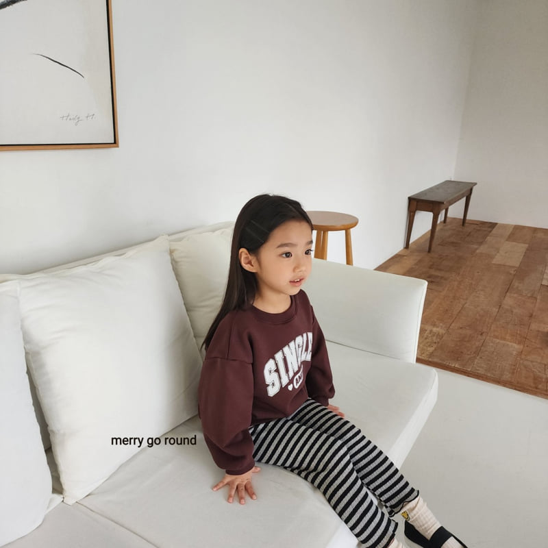 Merry Go Round - Korean Children Fashion - #prettylittlegirls - Striped Leggings - 8