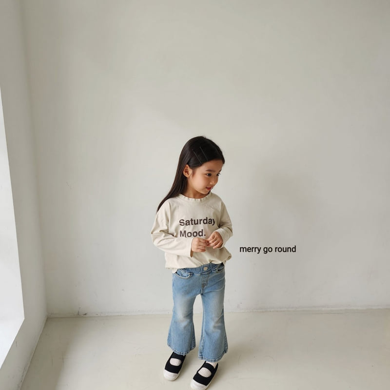 Merry Go Round - Korean Children Fashion - #prettylittlegirls - Brushed Bootcut Pants - 5