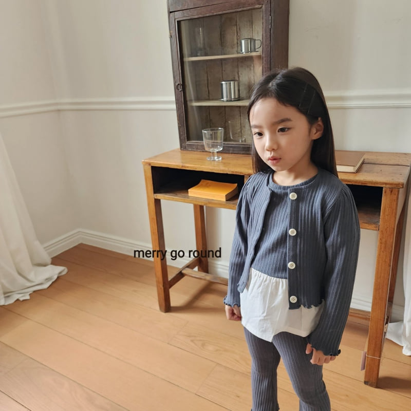 Merry Go Round - Korean Children Fashion - #stylishchildhood - Ribbed Set (set of 3) - 2