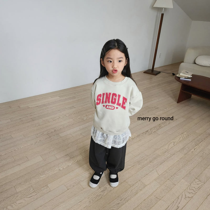 Merry Go Round - Korean Children Fashion - #todddlerfashion - Single Sweatshirt - 8