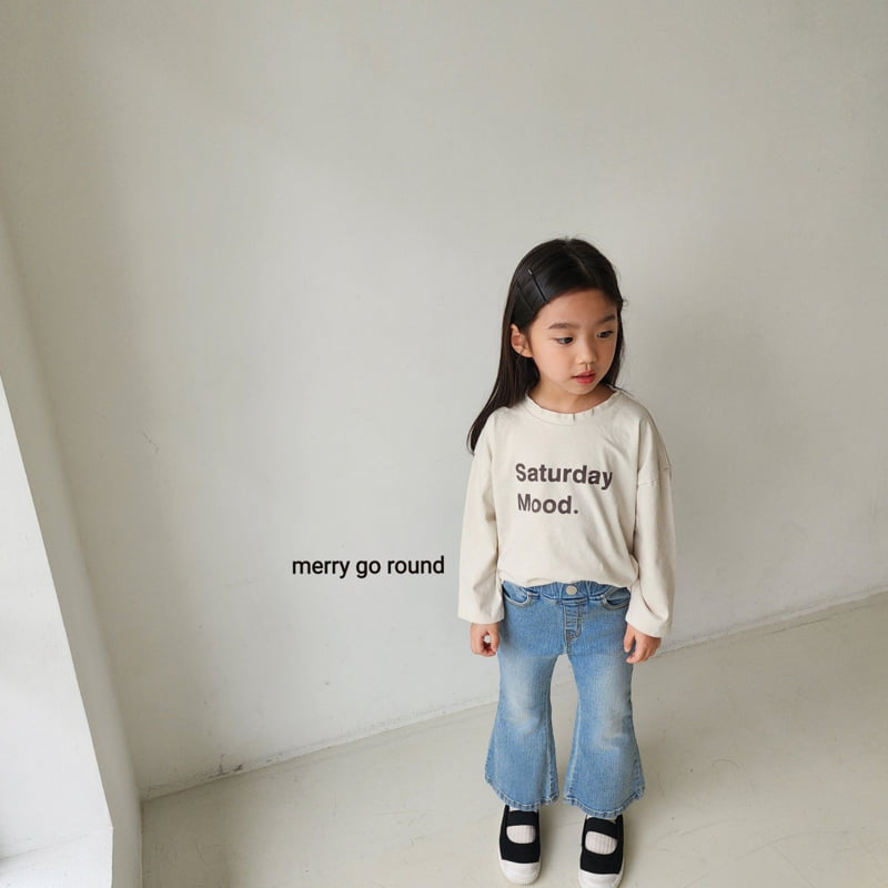 Merry Go Round - Korean Children Fashion - #todddlerfashion - Brushed Bootcut Pants - 6