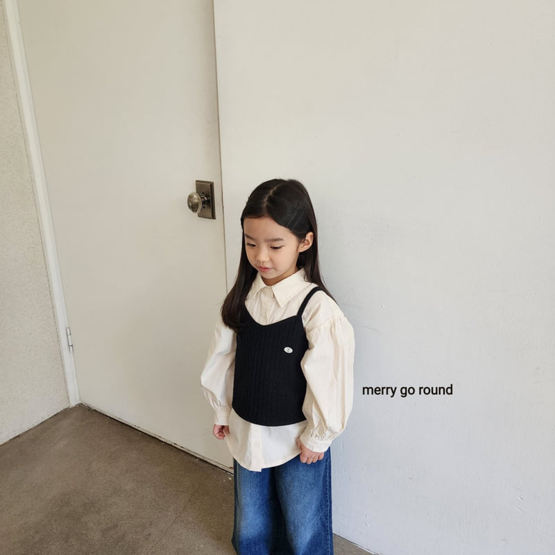 Merry Go Round - Korean Children Fashion - #toddlerclothing - Collared Long Shirt - 8
