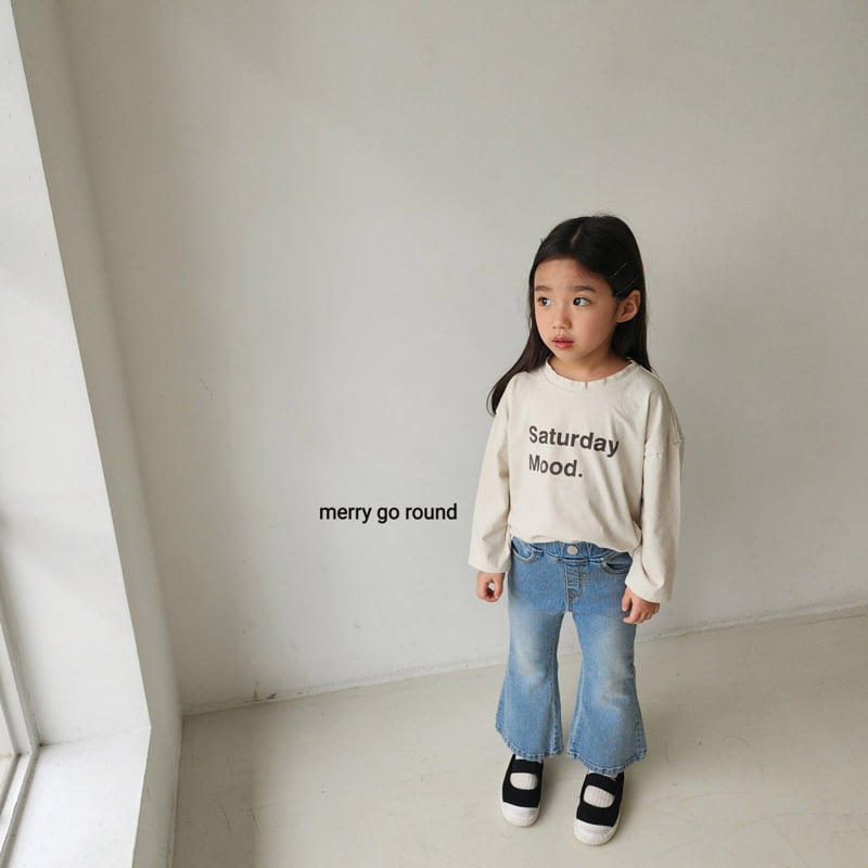 Merry Go Round - Korean Children Fashion - #toddlerclothing - Brushed Bootcut Pants - 7