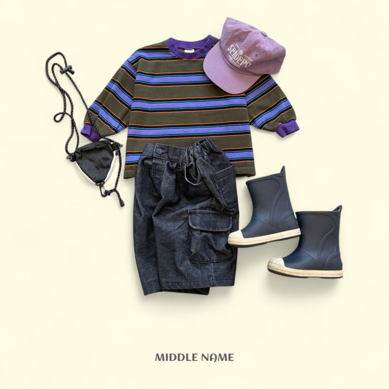 Middle Name - Korean Children Fashion - #Kfashion4kids - Corduroy Bermuda Pants - 10