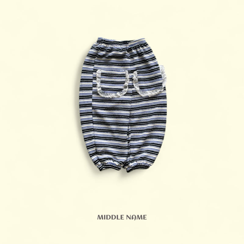 Middle Name - Korean Children Fashion - #childofig - Stripe Lace Pants - 2