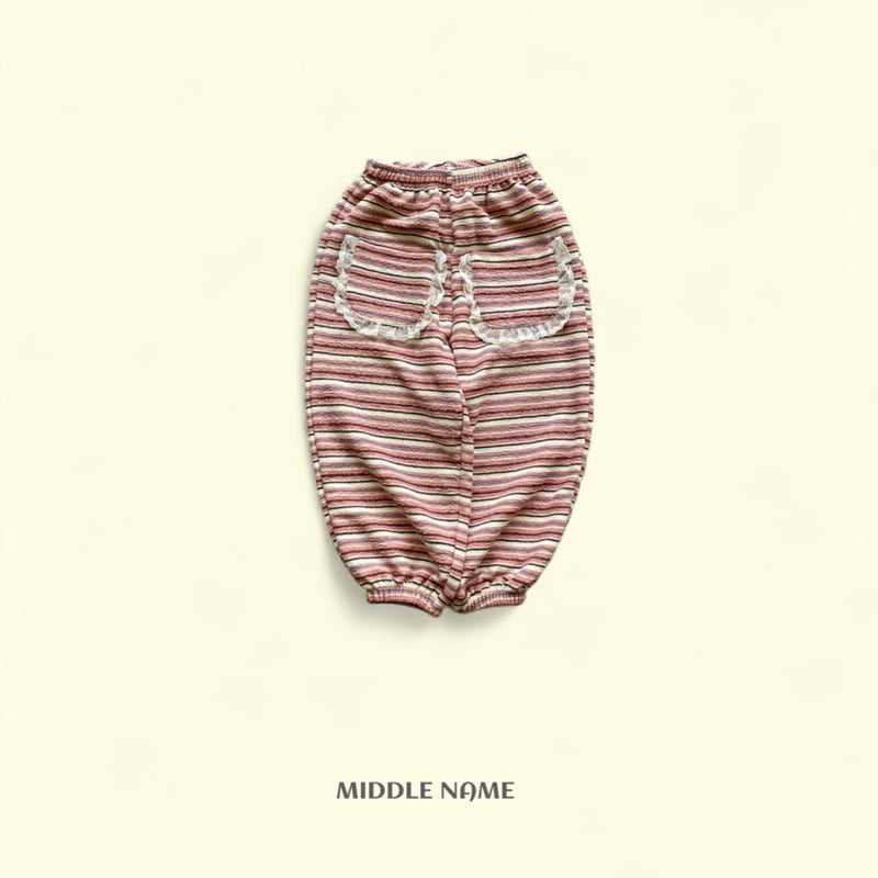 Middle Name - Korean Children Fashion - #childofig - Stripe Lace Pants - 3
