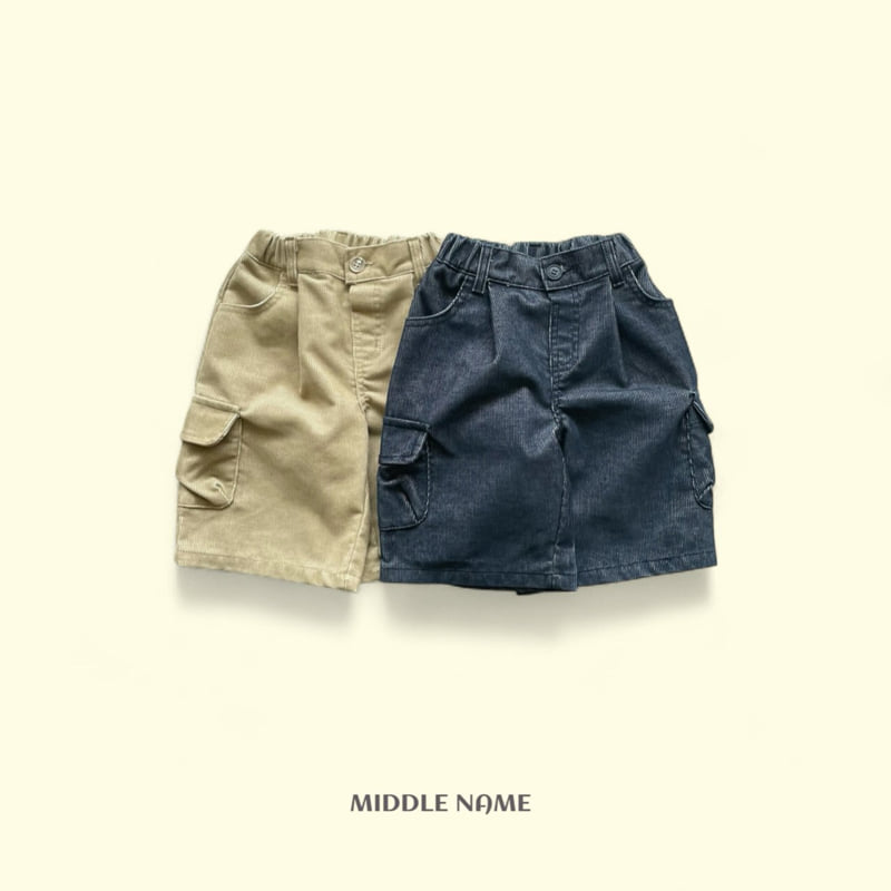 Middle Name - Korean Children Fashion - #childofig - Corduroy Bermuda Pants
