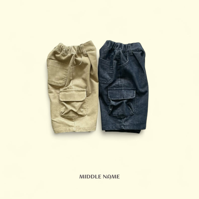Middle Name - Korean Children Fashion - #childofig - Corduroy Bermuda Pants - 2