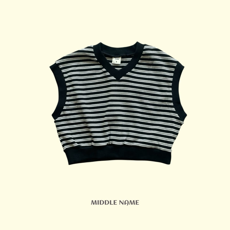 Middle Name - Korean Children Fashion - #childofig - Stripe Knit Vest