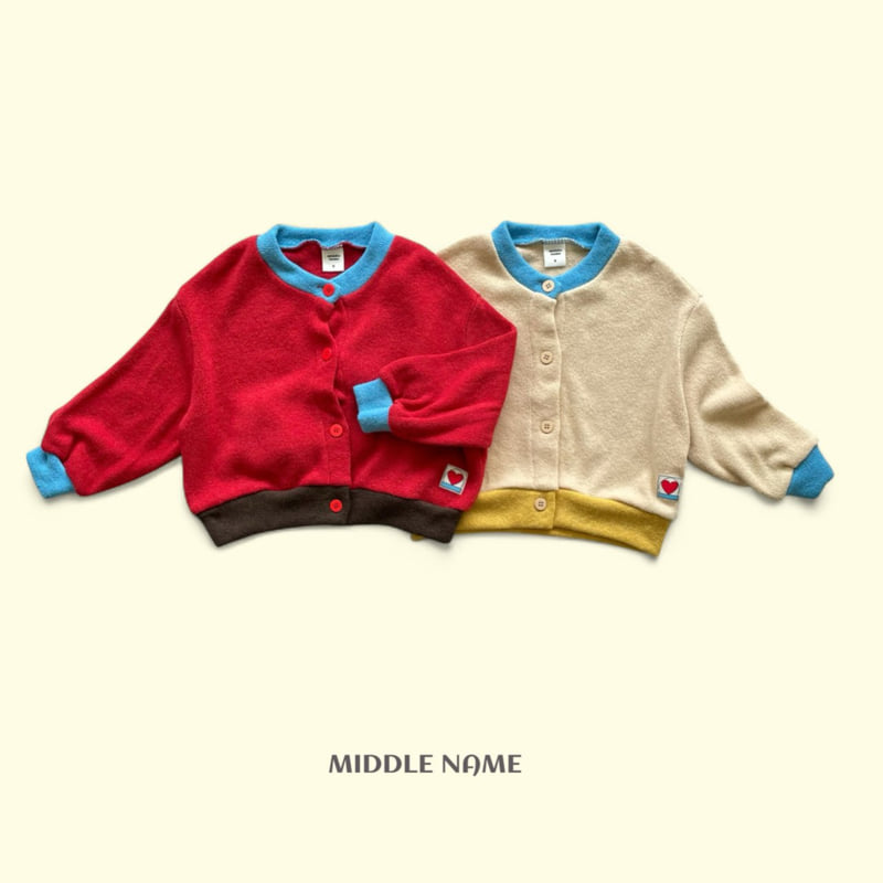 Middle Name - Korean Children Fashion - #childrensboutique - Unit Color Cardigan