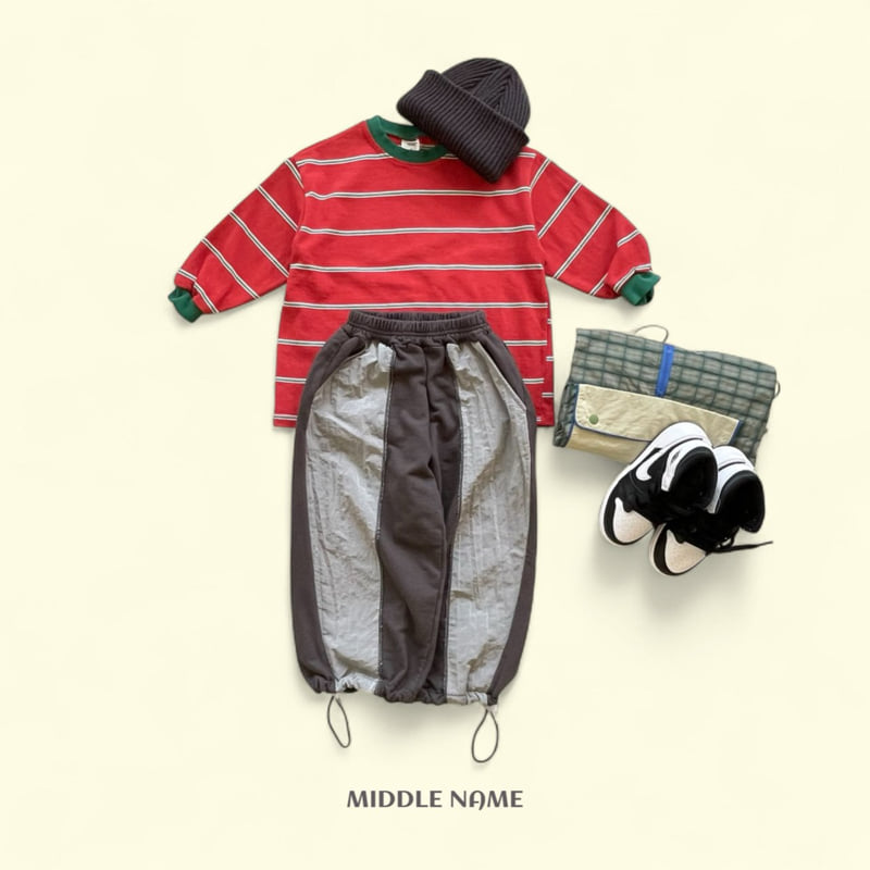 Middle Name - Korean Children Fashion - #childrensboutique - Toned Color Two-Way Pants - 12