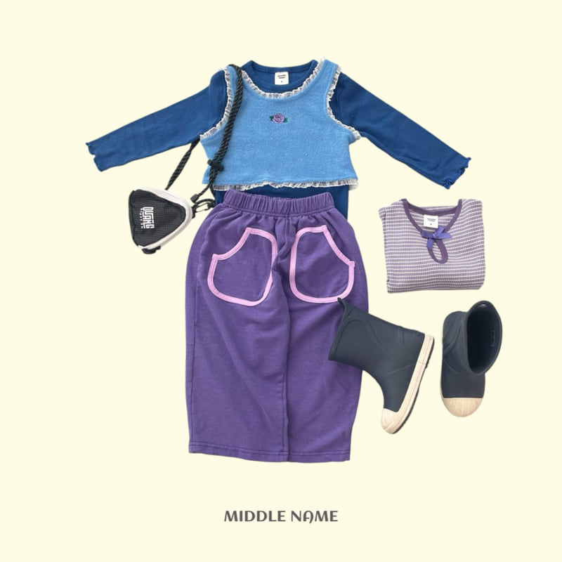 Middle Name - Korean Children Fashion - #designkidswear - Wide Hem Pants - 12