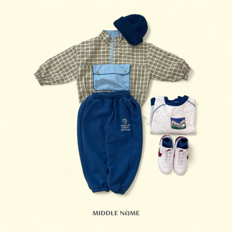 Middle Name - Korean Children Fashion - #designkidswear - Check Windbreaker Anorak - 6