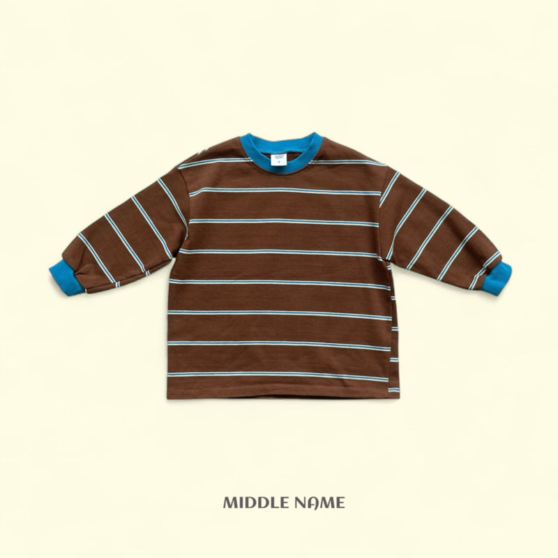 Middle Name - Korean Children Fashion - #designkidswear - Autumn Stripe Tee - 2