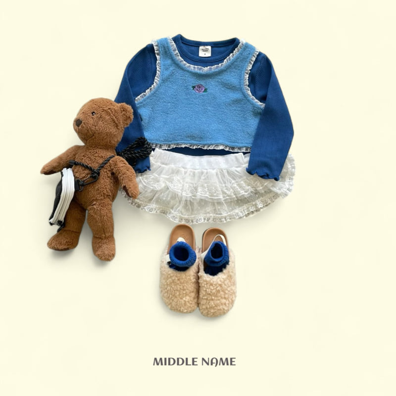 Middle Name - Korean Children Fashion - #discoveringself - Lace 2-Layer Skirt - 6