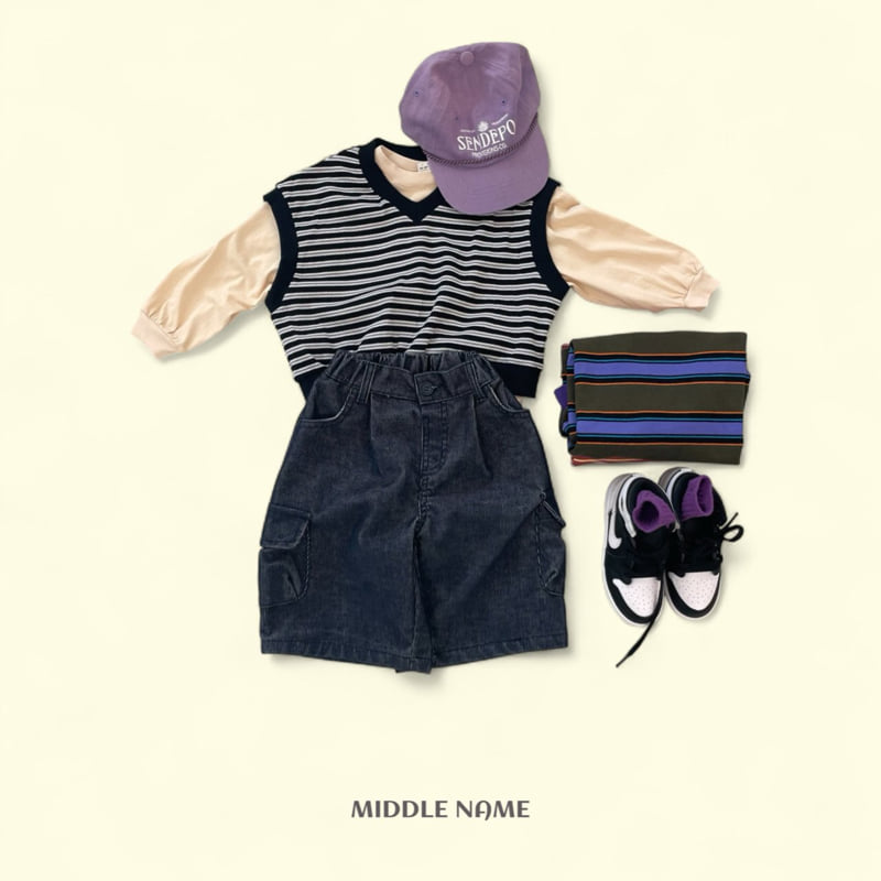 Middle Name - Korean Children Fashion - #discoveringself - Corduroy Bermuda Pants - 5