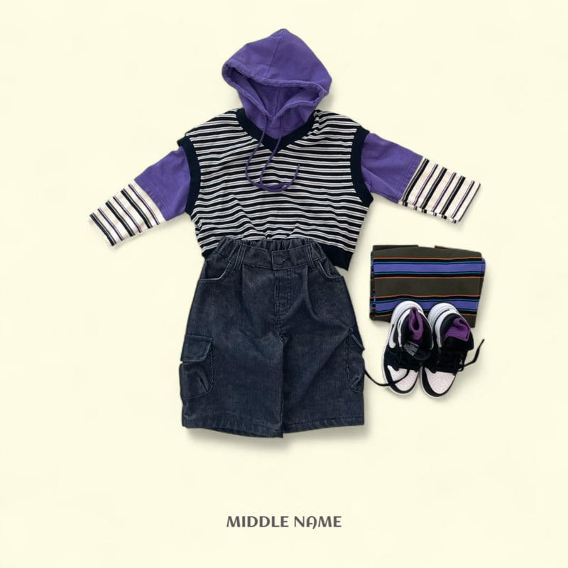 Middle Name - Korean Children Fashion - #fashionkids - Colorblock Hoodie - 5