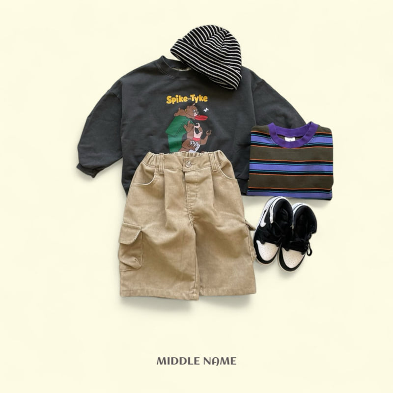 Middle Name - Korean Children Fashion - #fashionkids - Corduroy Bermuda Pants - 6