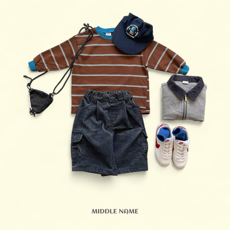 Middle Name - Korean Children Fashion - #discoveringself - Autumn Stripe Tee - 4