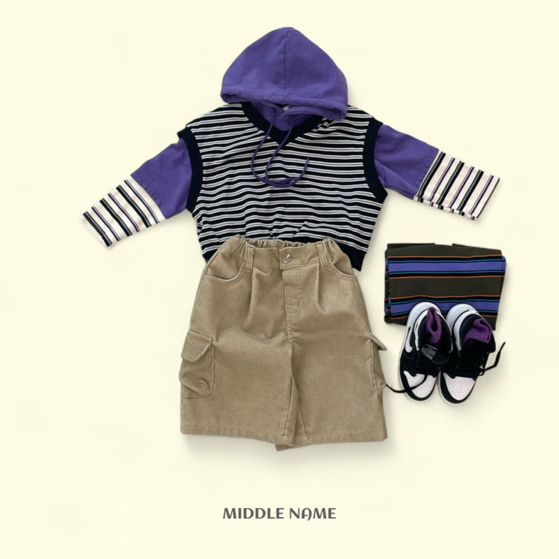 Middle Name - Korean Children Fashion - #kidsshorts - Colorblock Hoodie - 6