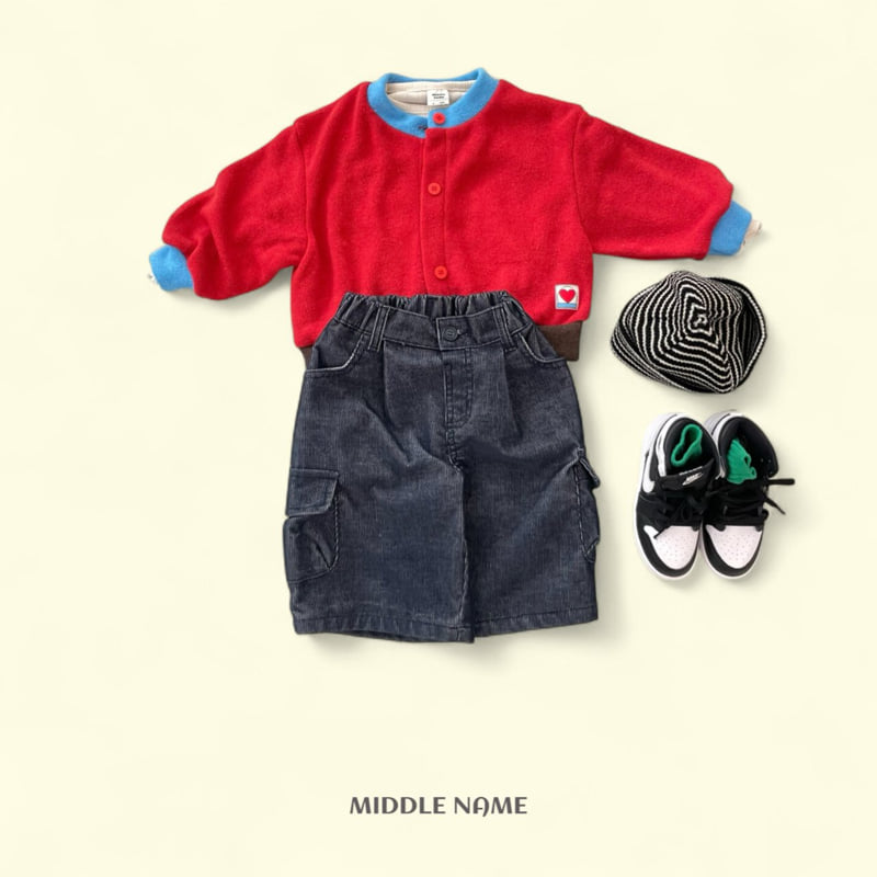 Middle Name - Korean Children Fashion - #kidsshorts - Unit Color Cardigan - 5