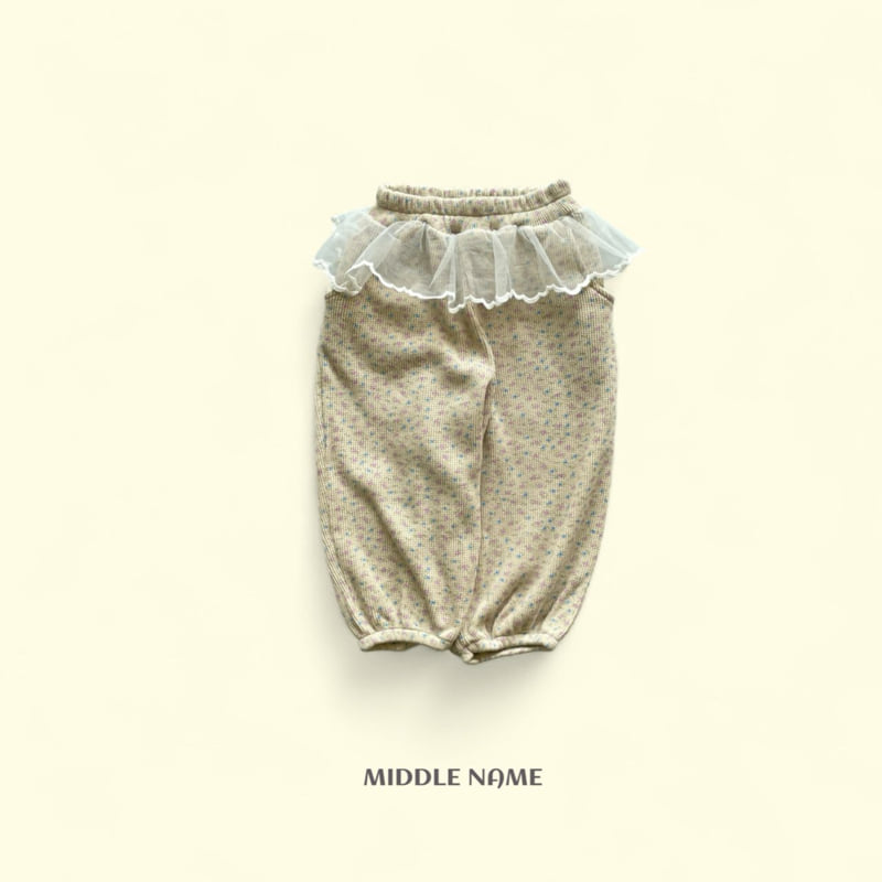 Middle Name - Korean Children Fashion - #kidsshorts - Ruffle Waffle Flower Pants - 3