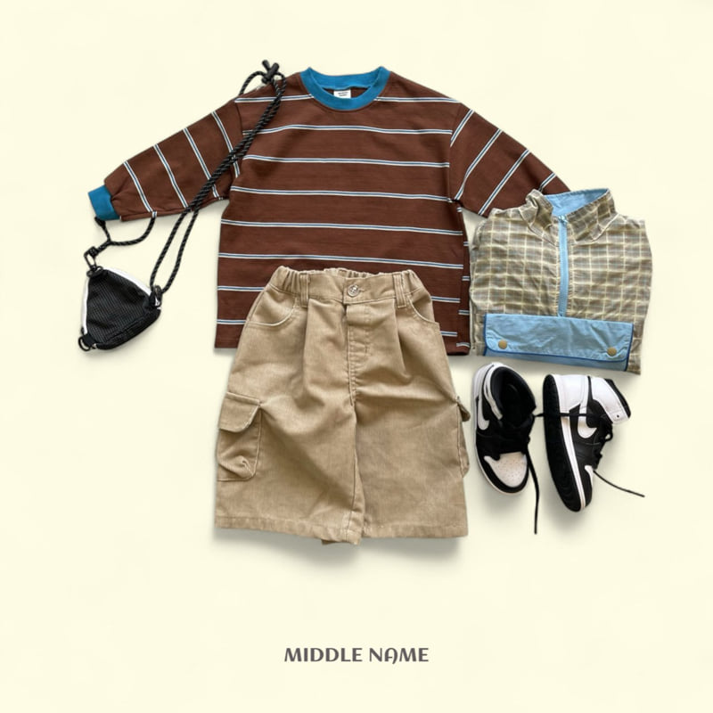 Middle Name - Korean Children Fashion - #kidsshorts - Autumn Stripe Tee - 5