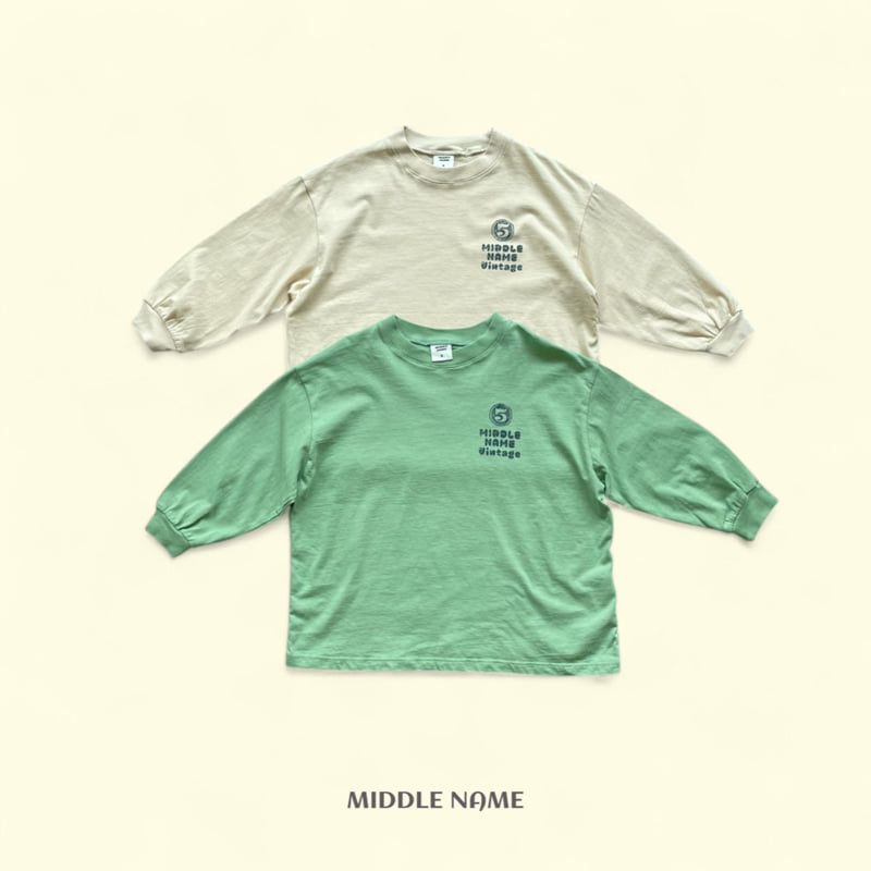 Middle Name - Korean Children Fashion - #kidsshorts - Middle Vintage Long Tee