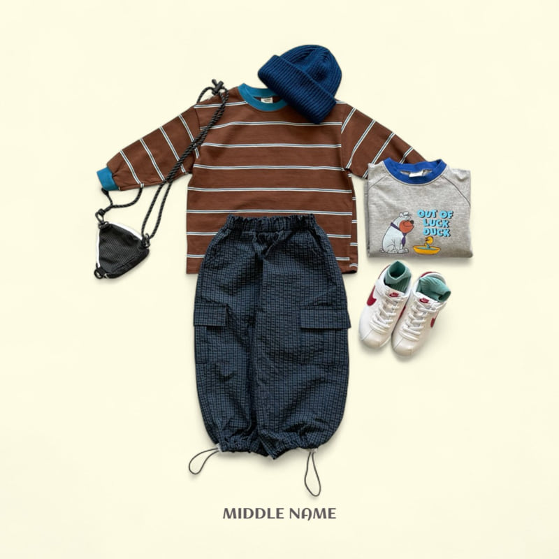 Middle Name - Korean Children Fashion - #kidsstore - Autumn Stripe Tee - 6