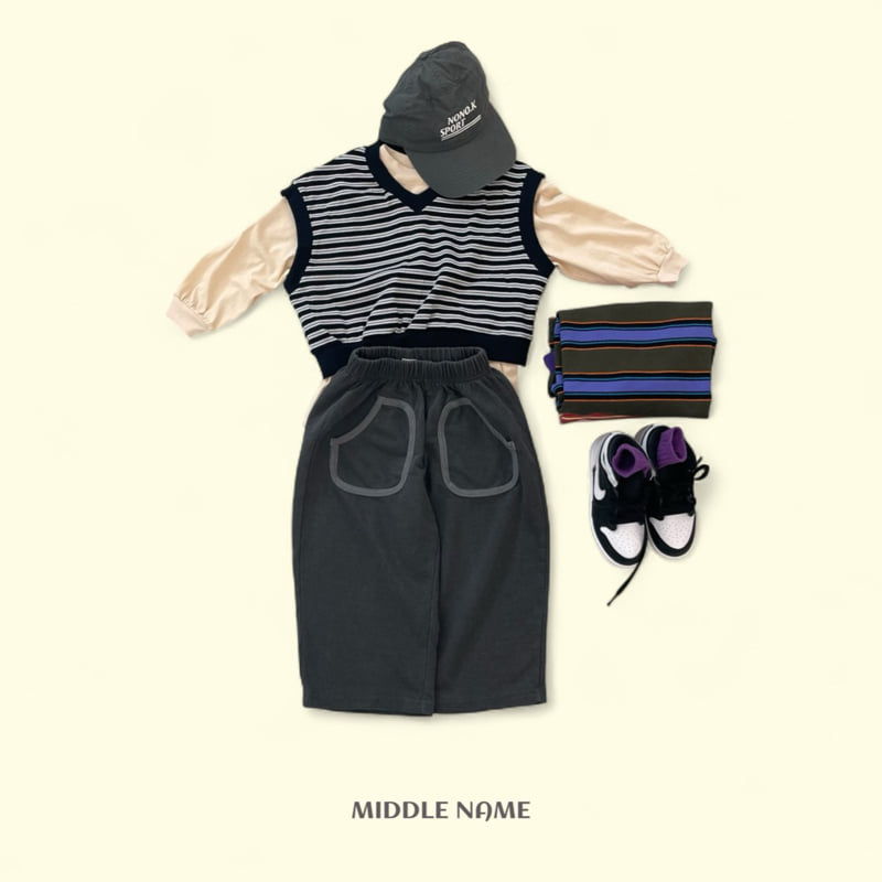 Middle Name - Korean Children Fashion - #kidzfashiontrend - Wide Hem Pants - 3