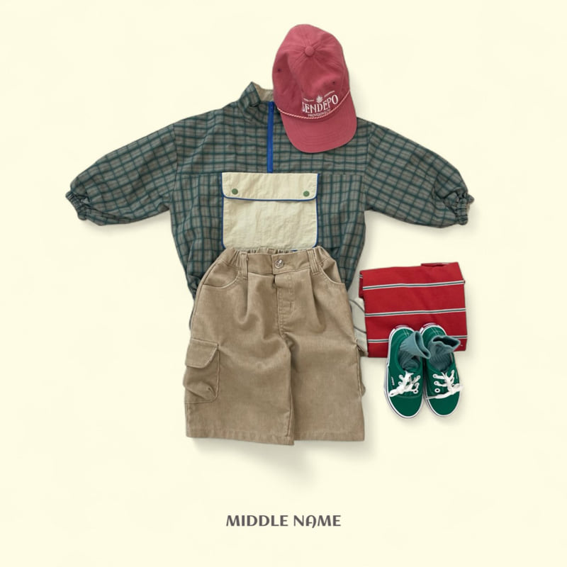 Middle Name - Korean Children Fashion - #kidzfashiontrend - Check Windbreaker Anorak - 11