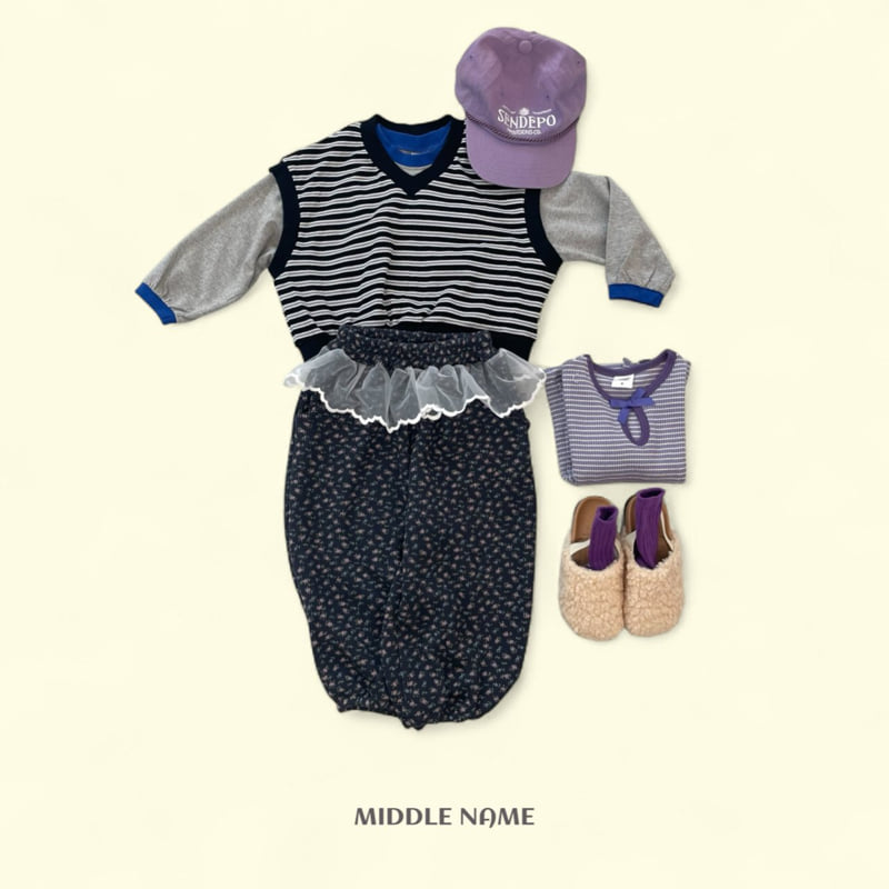 Middle Name - Korean Children Fashion - #kidzfashiontrend - Stripe Knit Vest - 8