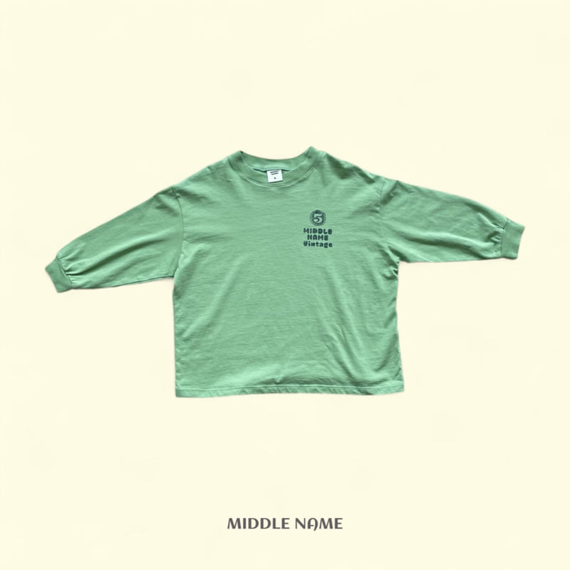 Middle Name - Korean Children Fashion - #kidzfashiontrend - Middle Vintage Long Tee - 3