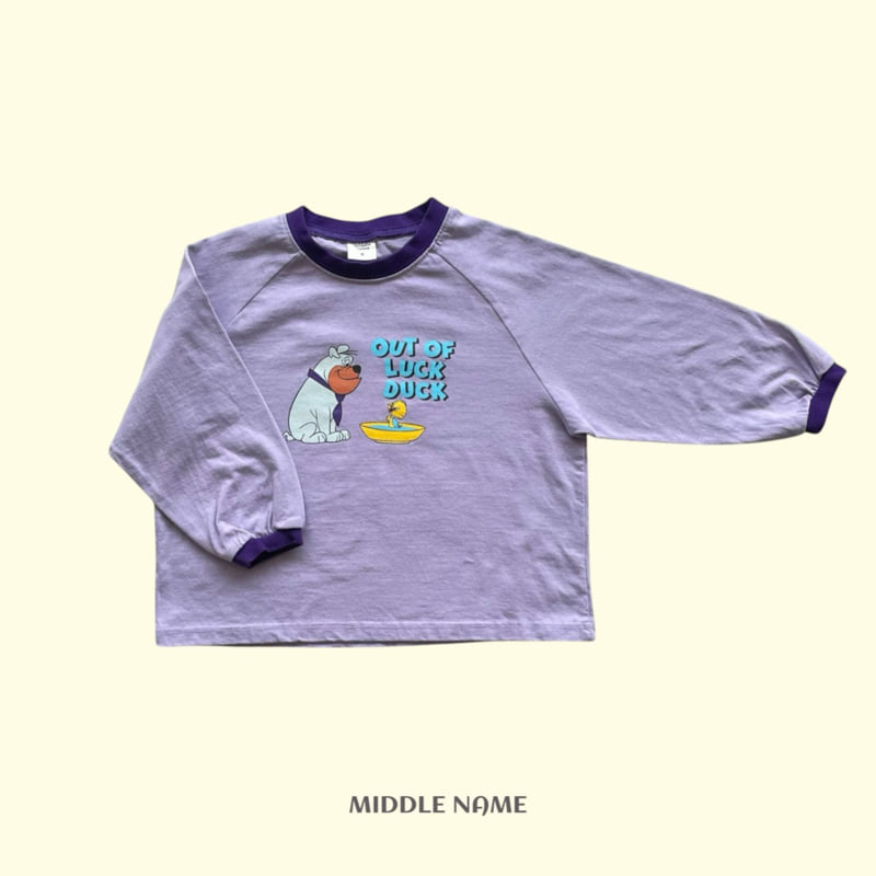 Middle Name - Korean Children Fashion - #littlefashionista - Colorblock Duck Long Tee - 2