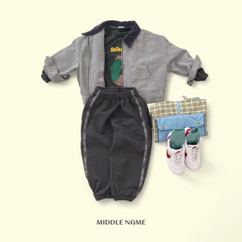 Middle Name - Korean Children Fashion - #littlefashionista - Tape Jogger Pants - 6