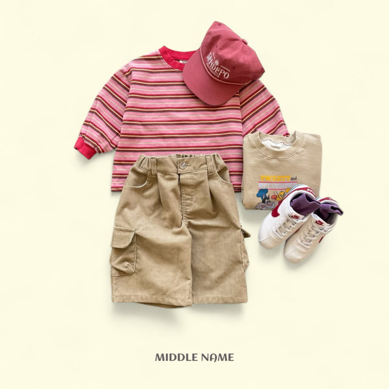 Middle Name - Korean Children Fashion - #magicofchildhood - Corduroy Bermuda Pants - 12