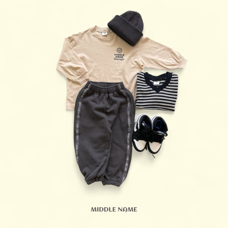 Middle Name - Korean Children Fashion - #magicofchildhood - Tape Jogger Pants - 7