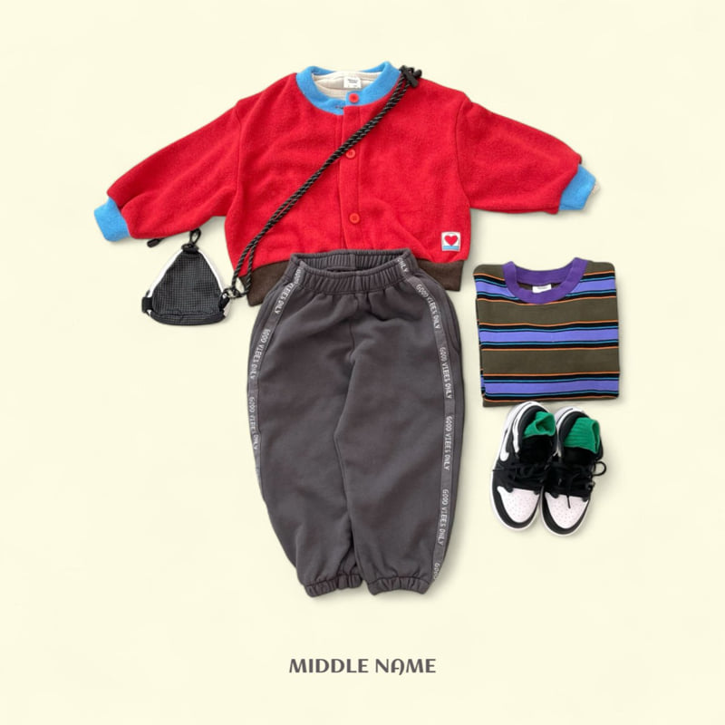 Middle Name - Korean Children Fashion - #minifashionista - Tape Jogger Pants - 8