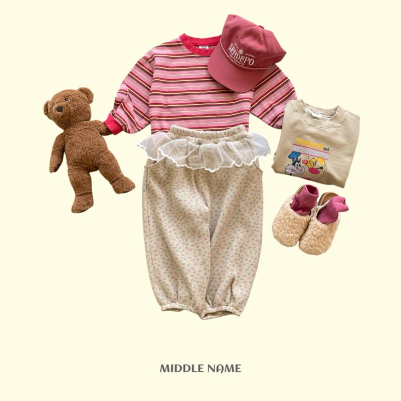 Middle Name - Korean Children Fashion - #prettylittlegirls - Ruffle Waffle Flower Pants - 10