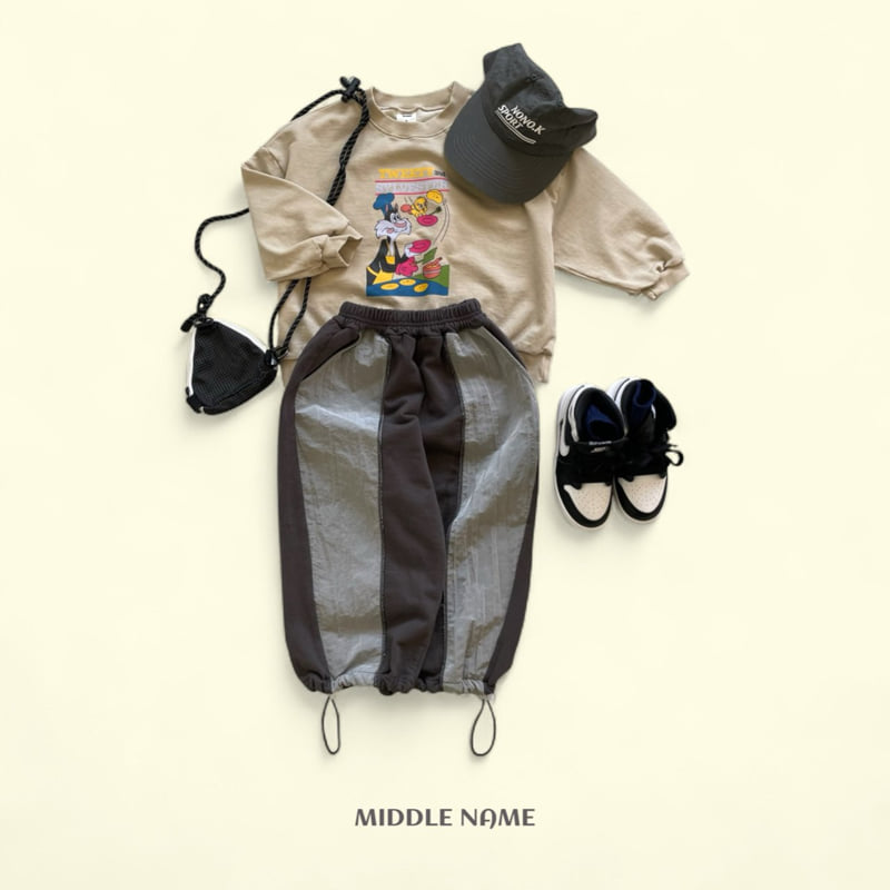 Middle Name - Korean Children Fashion - #prettylittlegirls - Toned Color Two-Way Pants - 9