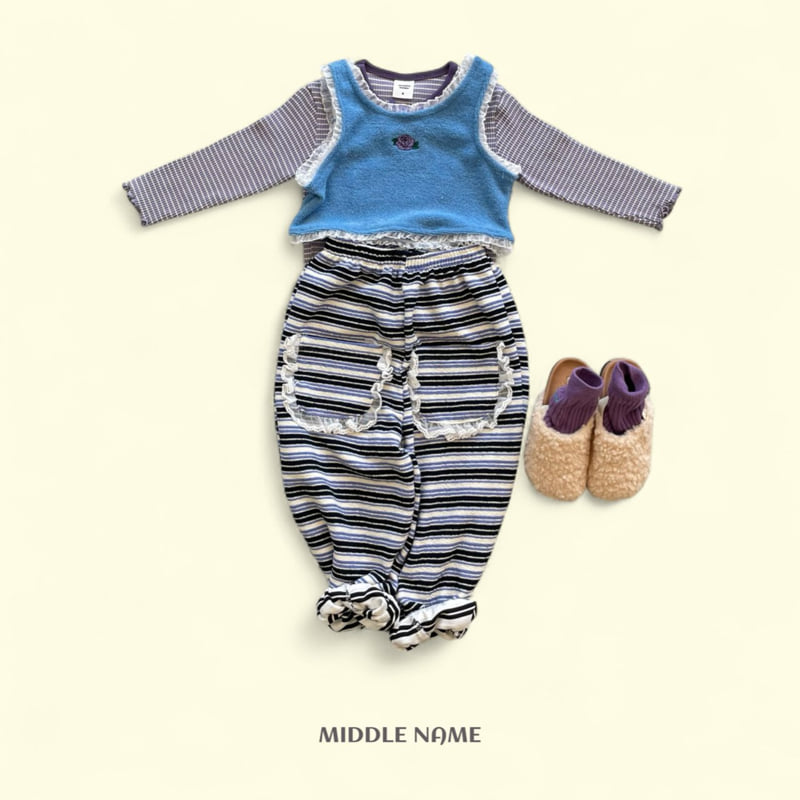 Middle Name - Korean Children Fashion - #minifashionista - Lace Bustier - 4