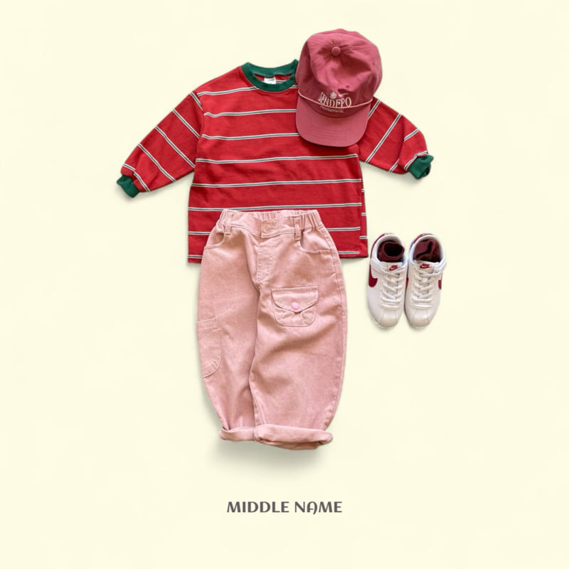 Middle Name - Korean Children Fashion - #prettylittlegirls - Autumn Stripe Tee - 12