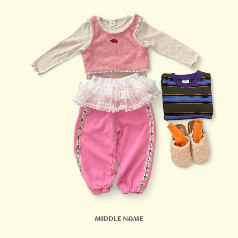 Middle Name - Korean Children Fashion - #stylishchildhood - Tape Jogger Pants - 12