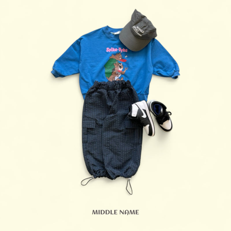 Middle Name - Korean Children Fashion - #todddlerfashion - Embossed Check Cargo Pants - 7