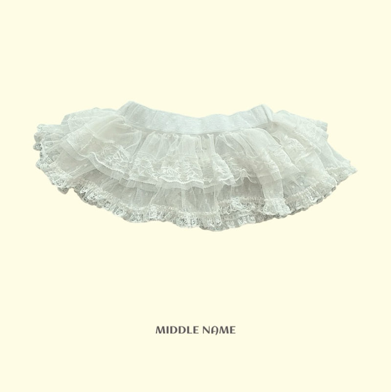 Middle Name - Korean Children Fashion - #toddlerclothing - Lace 2-Layer Skirt