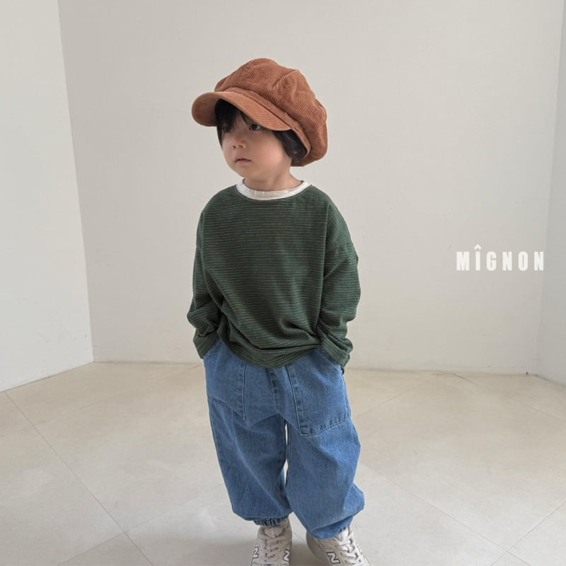 Mignon - Korean Children Fashion - #childofig - Bermuda Denim Pants - 4