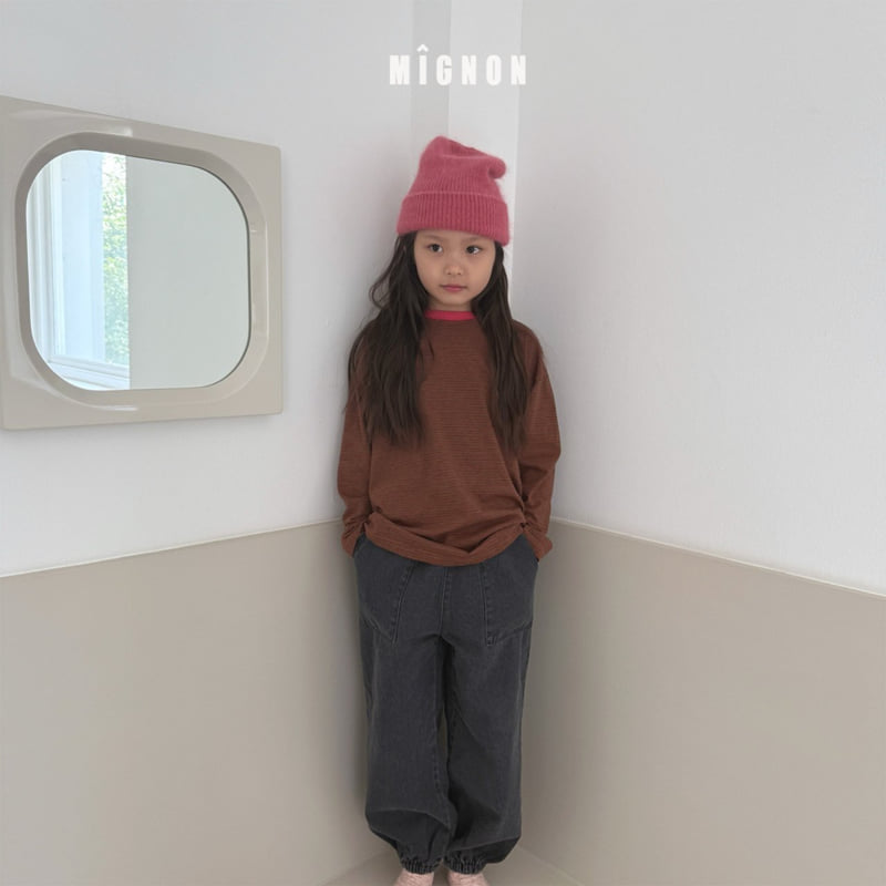 Mignon - Korean Children Fashion - #childofig - Autumn Stripe Tee - 7