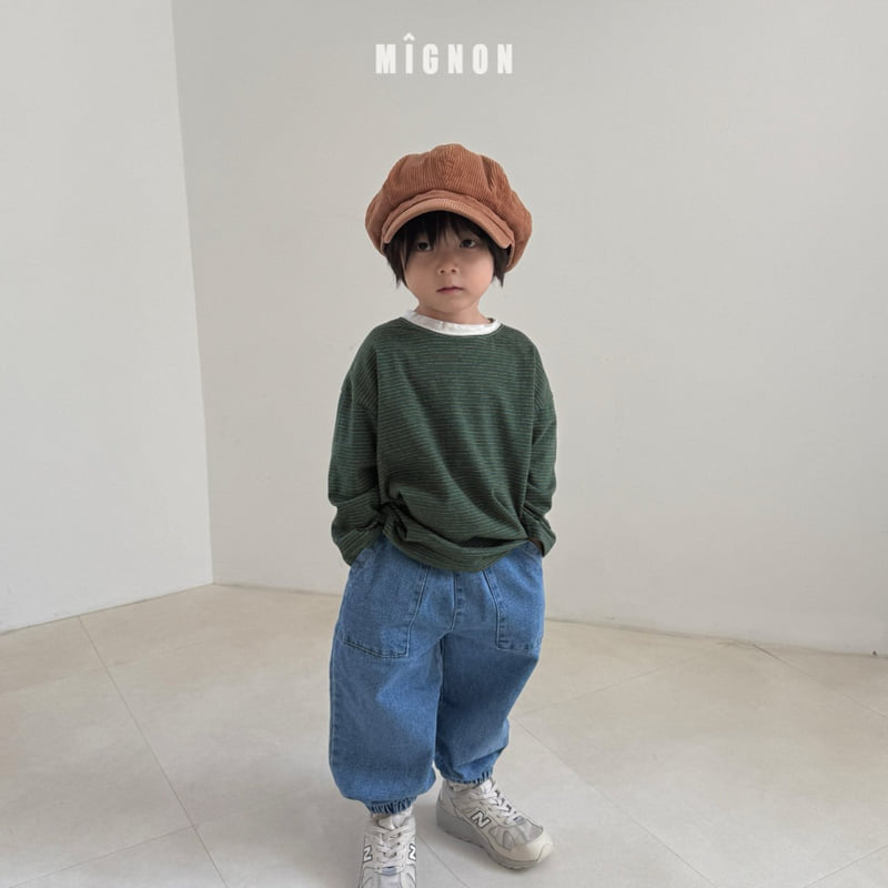 Mignon - Korean Children Fashion - #childrensboutique - Bermuda Denim Pants - 5