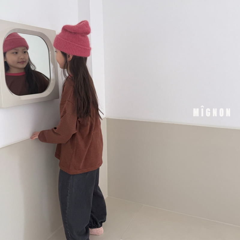 Mignon - Korean Children Fashion - #childrensboutique - Autumn Stripe Tee - 8